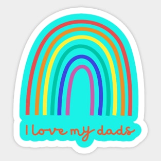 LGBT I Love my Dads Sticker